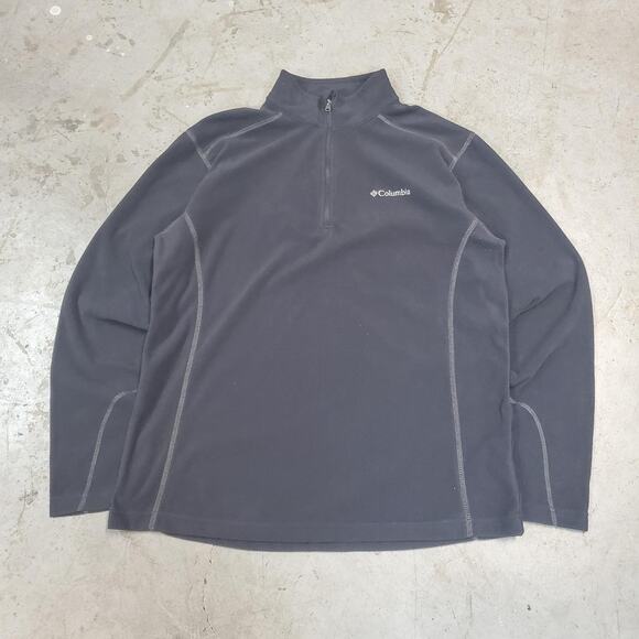 Columbia black quarter zip fleece size M25 - Picture 1 of 6